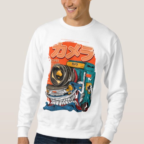 Monster Camera Illustration Sweatshirt