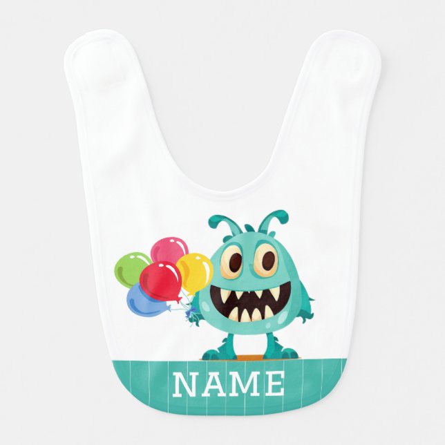 Monster/Cartoon/alien Baby Bib (Front)