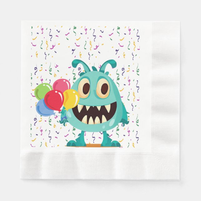 Monster/Cartoon/alien Napkins (Front)