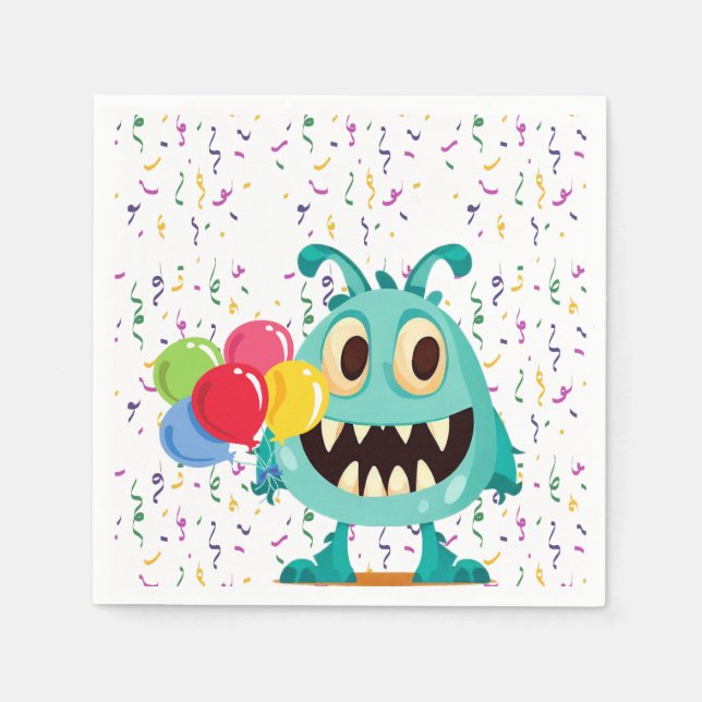 Monster/Cartoon/alien Napkins (Front)