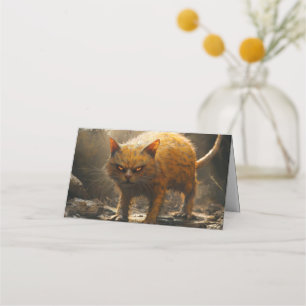 Monster cat place card
