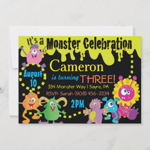 Monster Celebration Invitation