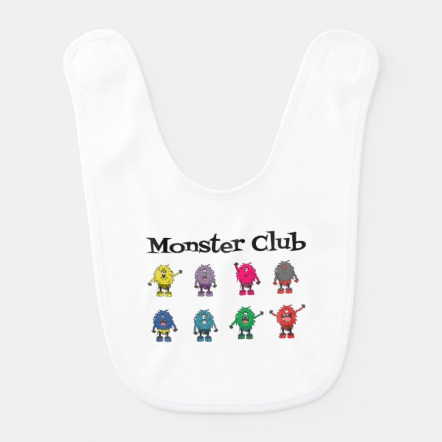 Monster Club Baby Bib – Feed Me, I'm a Monster! (Front)