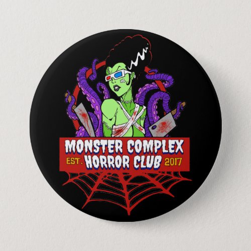 MONSTER COMPLEX HORROR CLUB MAIN LOGO BUTTONPIN BUTTON