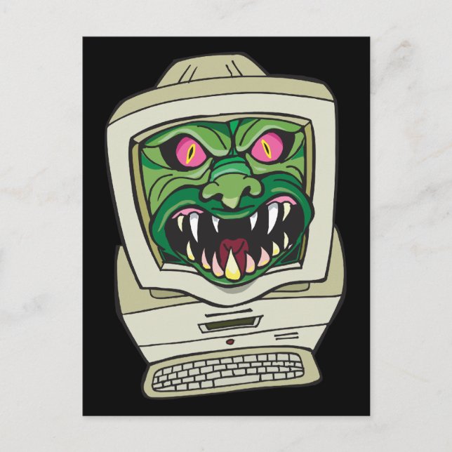 Monster Computer Postcard (Front)