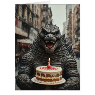 MONSTER CUSTOM DNO BIRTHDAY BG GREETING CARD