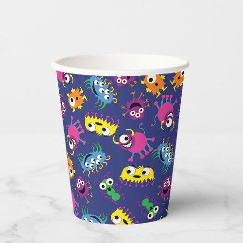 Monster Cute Funny 1st Birthday Party Kids Paper Cups