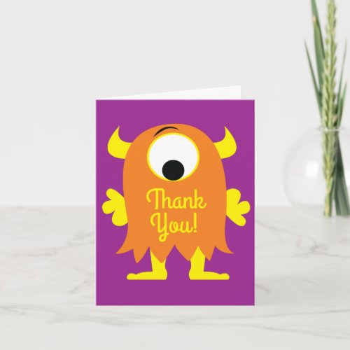 Monster Cute Funny 1st Birthday Party Theme Card