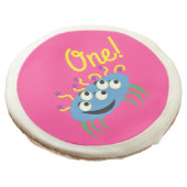 Monster Cute Funny Kids Birthday Party Theme Sugar Cookie (Angled)