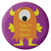 Monster Cute Kids Birthday Party Theme Chocolate Covered Oreo (Front)