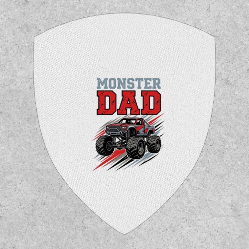 Monster Dad Vintage Monster Truck Shirt Design_1 Patch