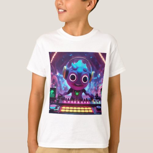Monster DJ Spins Galactic Grooves T_Shirt