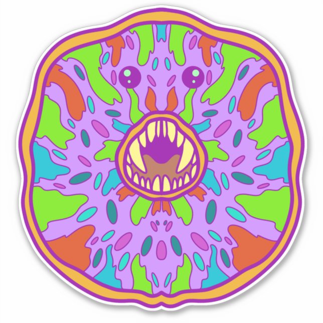 Monster Donut Sticker (Front)