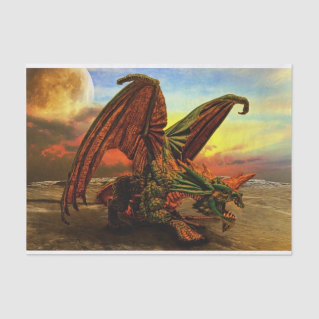 monster dragon tissue paper (Front)