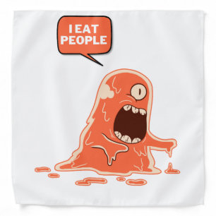Monster eat people bandana