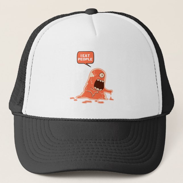 monster eat people trucker hat (Front)
