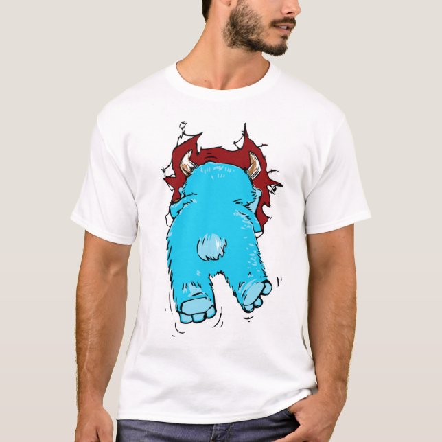Monster Escape Double Sided Print Tshirt (Front)