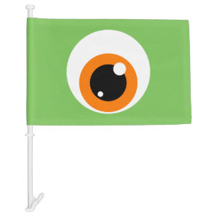 Monster Eye Car Flag