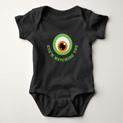 Monster Eye Pun Baby Bodysuit
