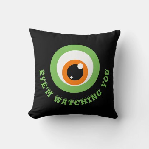 Monster Eye Pun Pillow