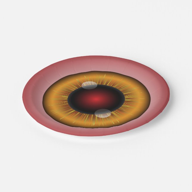 Monster Eyeballs Paper Plates (Angled)