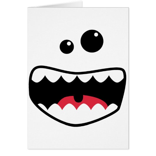 Monster face cards (Front)