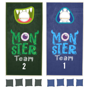 Monster Face Team Cornhole Set