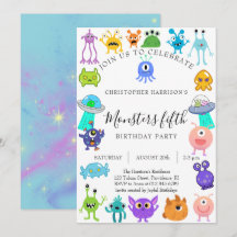 Monster Fifth Birthday Party