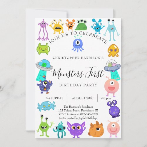 Monster First Birthday Party