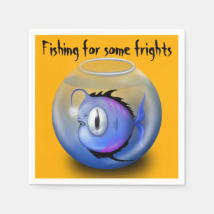 Monster Fish Halloween Party Napkins
