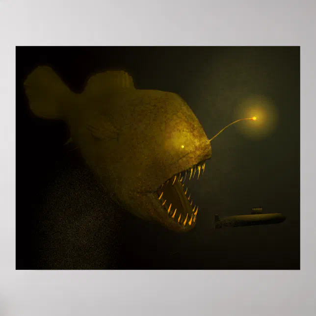 Monster Fish Poster | Zazzle