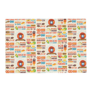 Monster Foodies Pattern Placemat