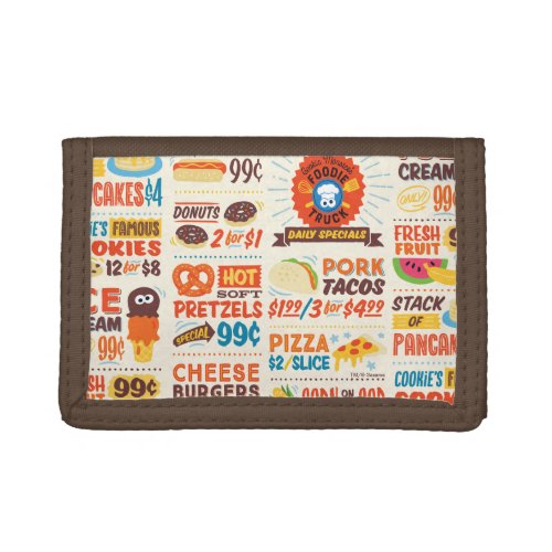 Monster Foodies Pattern Trifold Wallet