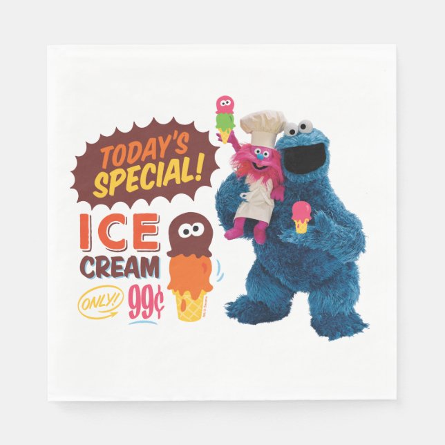 Monster Foodies | Today's Special Napkins (Front)