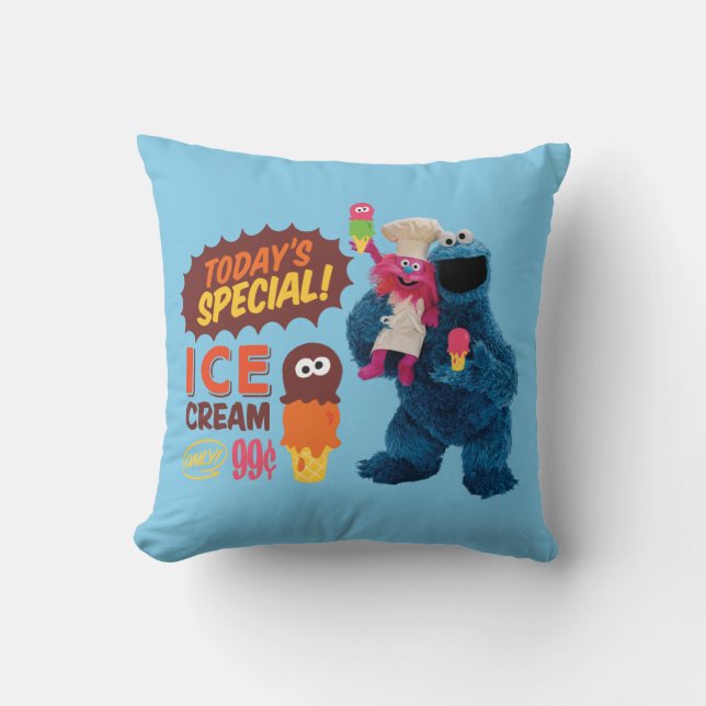 Monster Foodies | Today's Special Throw Pillow (Front)