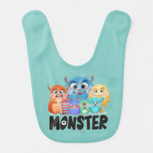 Monster Friends   Baby Bib