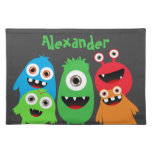 Monster Friends Cloth Placemat at Zazzle