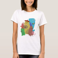 Monster Friends Forever Character Cartoon Art T-Shirt