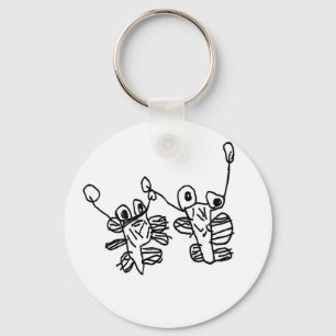 Monster friends keychain