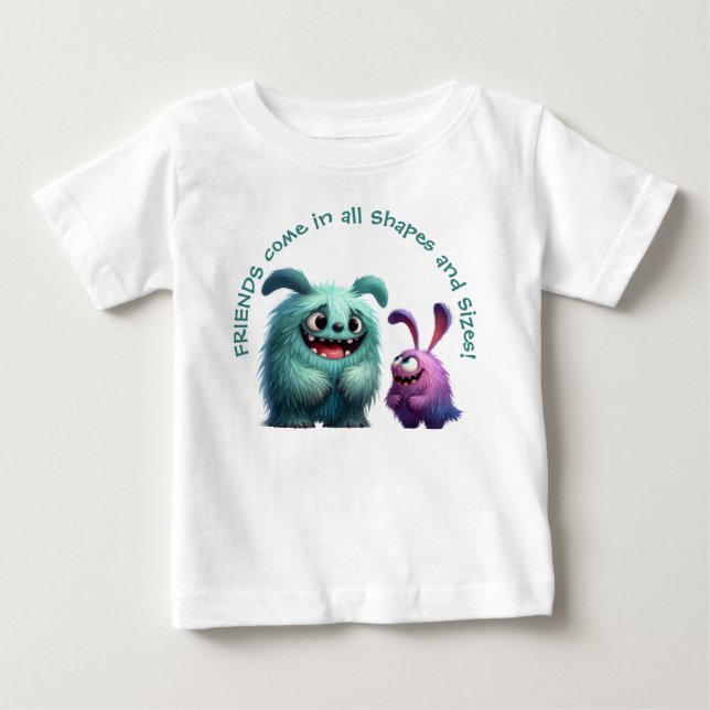 Monster Friends: Suzi & Bob Baby T-Shirt (Front)