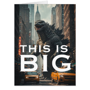 MONSTER FUNNY BRTHDAY BIGGEST GREETING Card