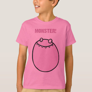 Monster Funny Girls Kids Clothes T Shirt