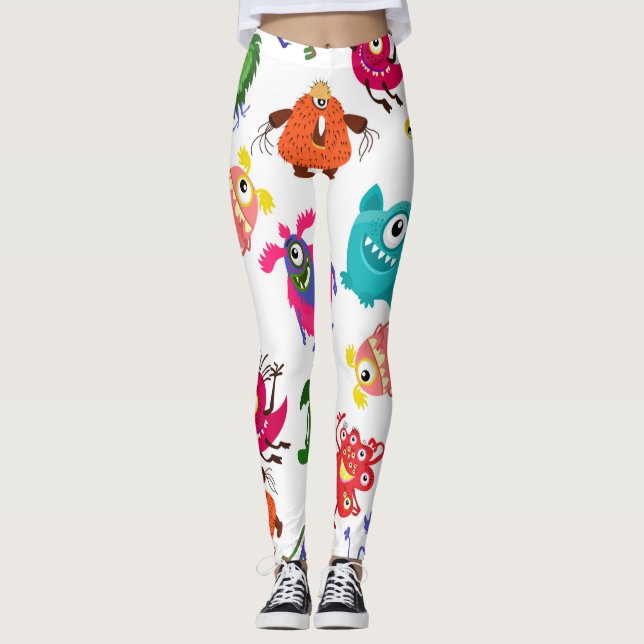 Monster Gifts For Kids  Leggings (Front)