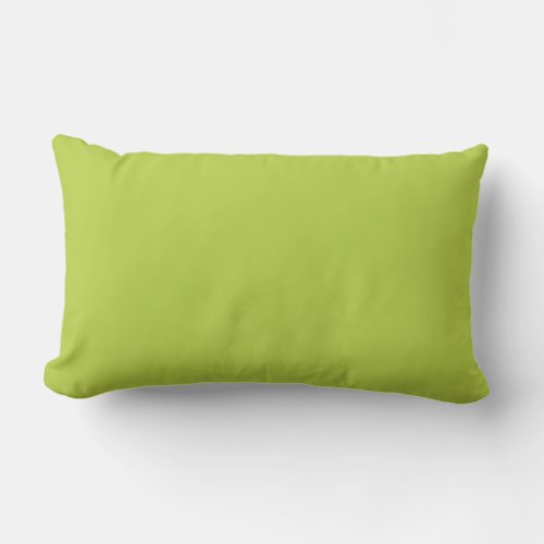 Monster Green Halloween Decor Plain Solid color  Lumbar Pillow