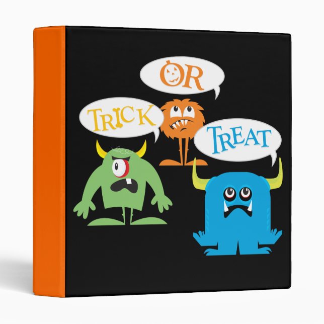 Monster Halloween Binder (Front/Spine)