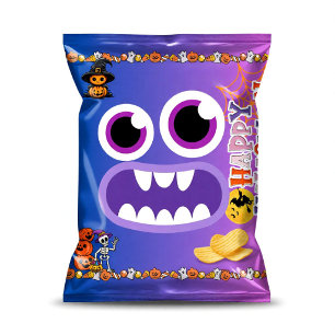 Monster Halloween Chip Bag Wrappers Party Favors Notepad