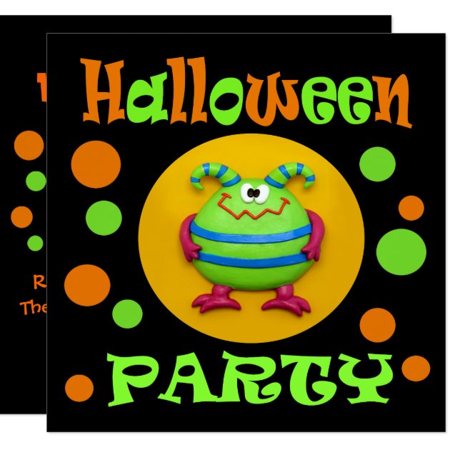 Monster Halloween Party Invitation