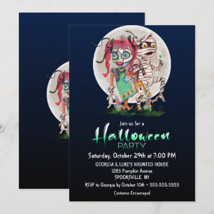 Monster Halloween Party Invitation
