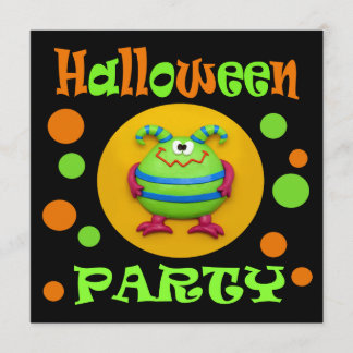 Monster Halloween Party Invitation