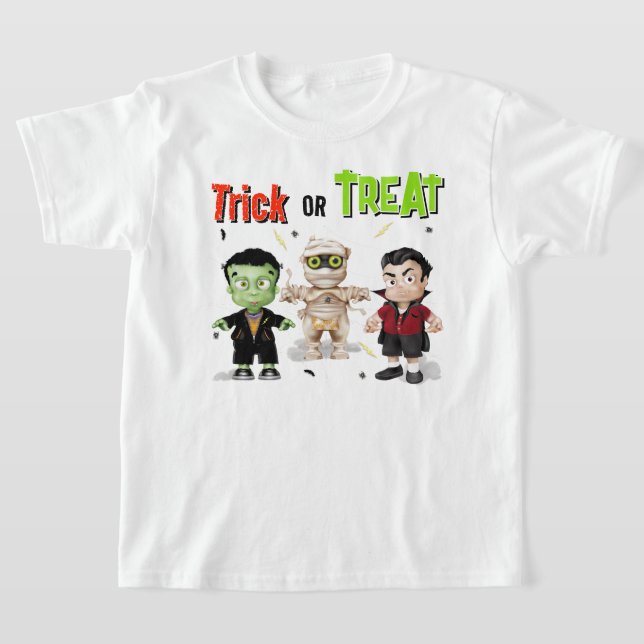 Monster Halloween T-Shirt (Laydown)